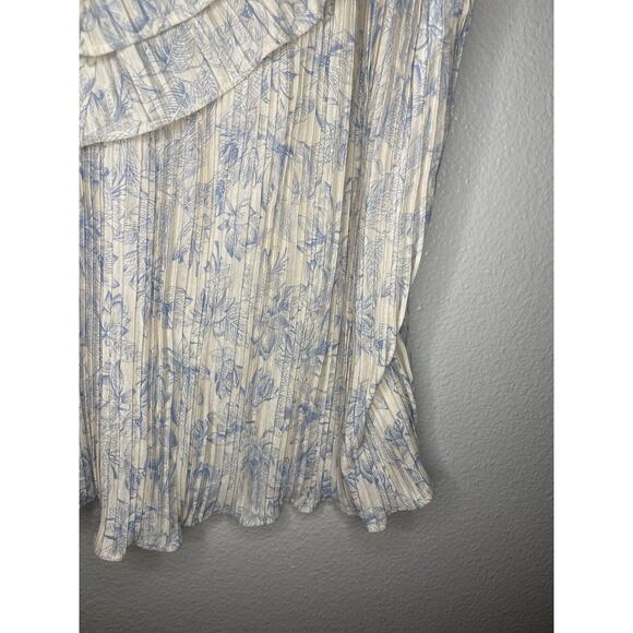 EXPRESS Womens Ruffle Bust Tank Top Small Cottagecore Whimsy Coquette Blouse NWT - Picture 3 of 6